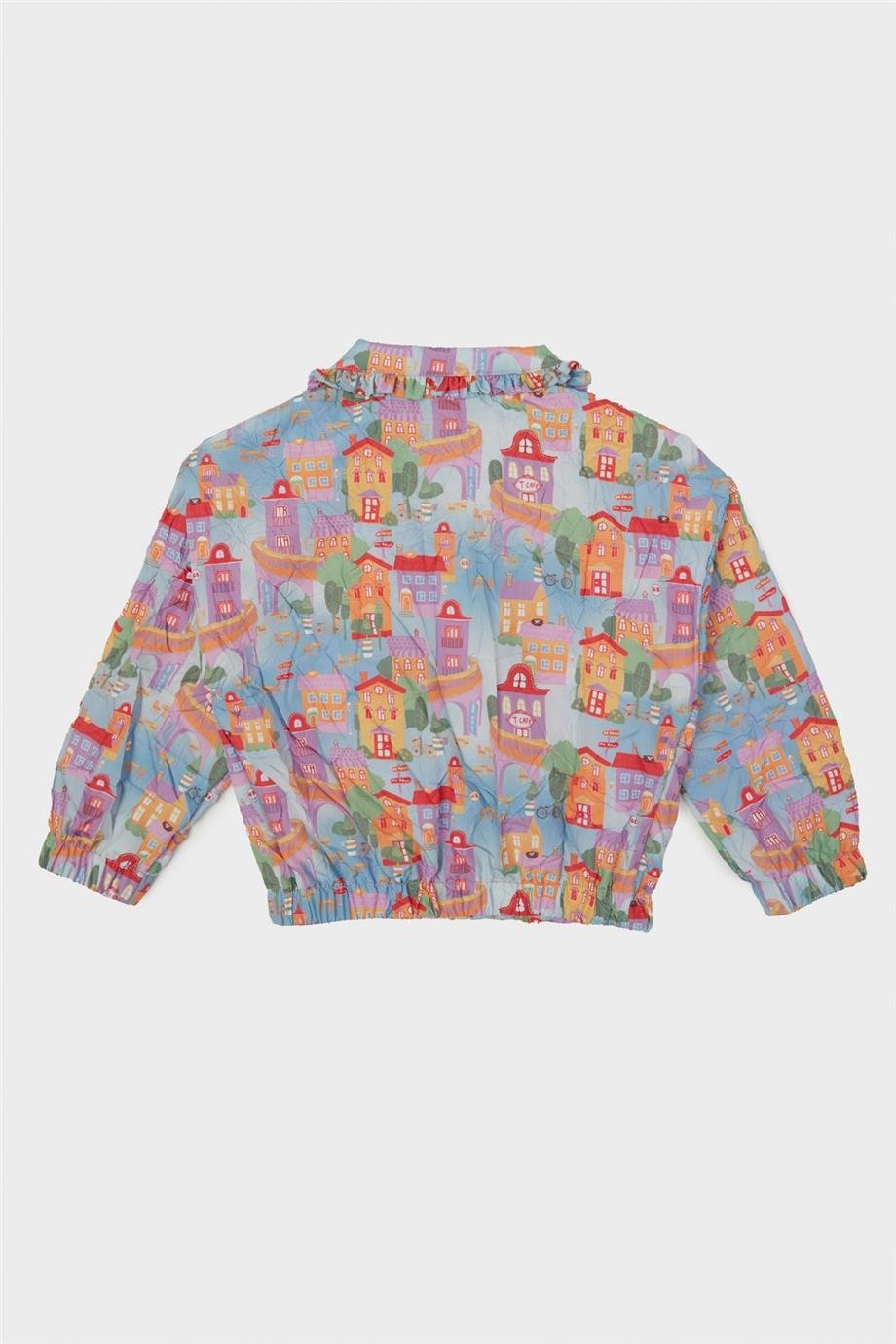 GB Baby Kız Bebek Desenli Yağmurluk