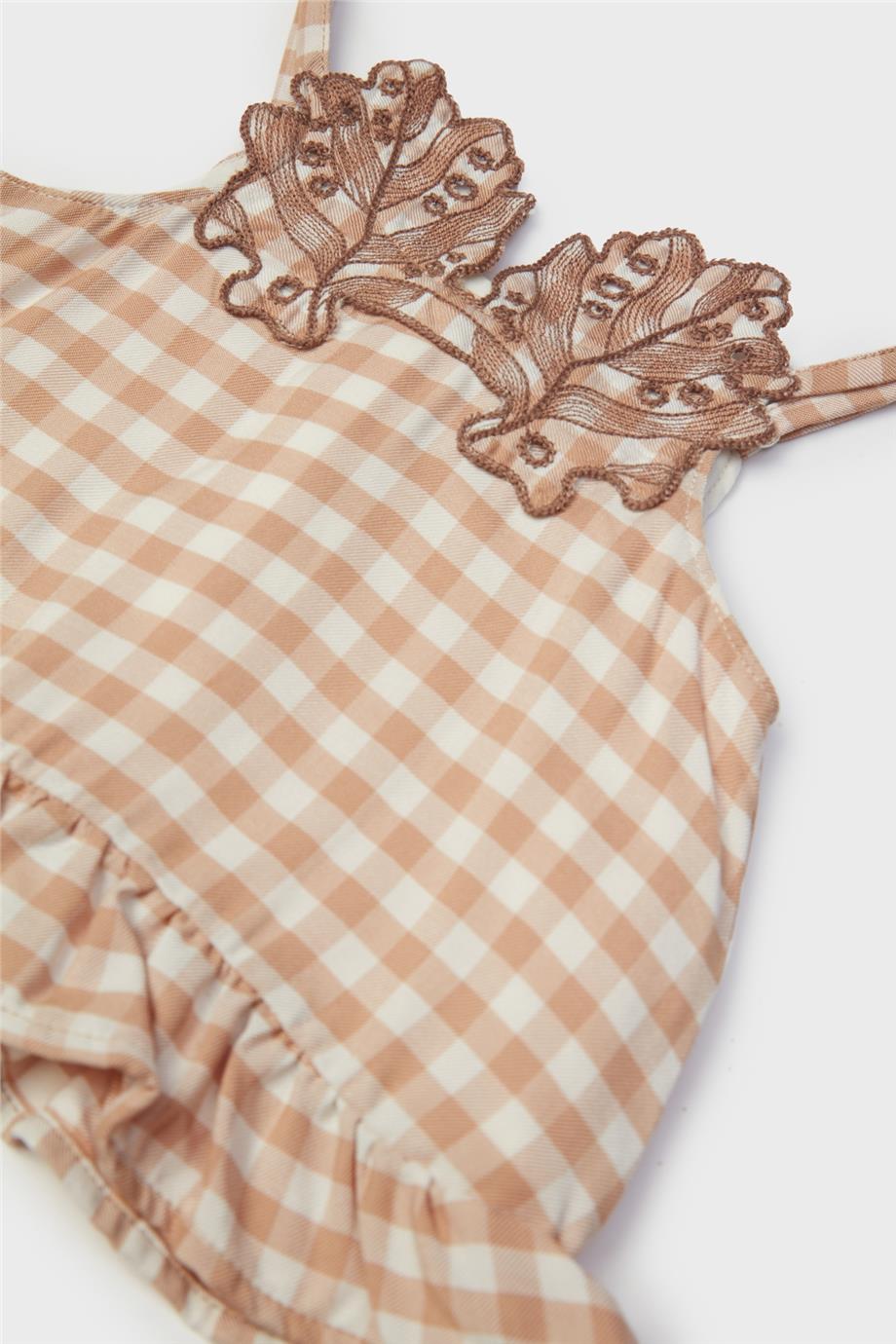 GB Baby Kız Bebek Ekose Bluz