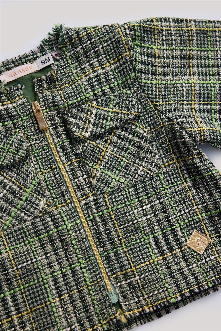 GB Baby Kız Bebek Ekose Ceket