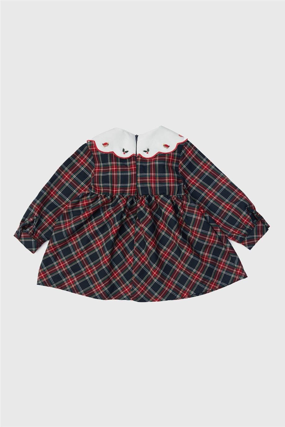 GB Baby Kız Bebek Ekose Elbise