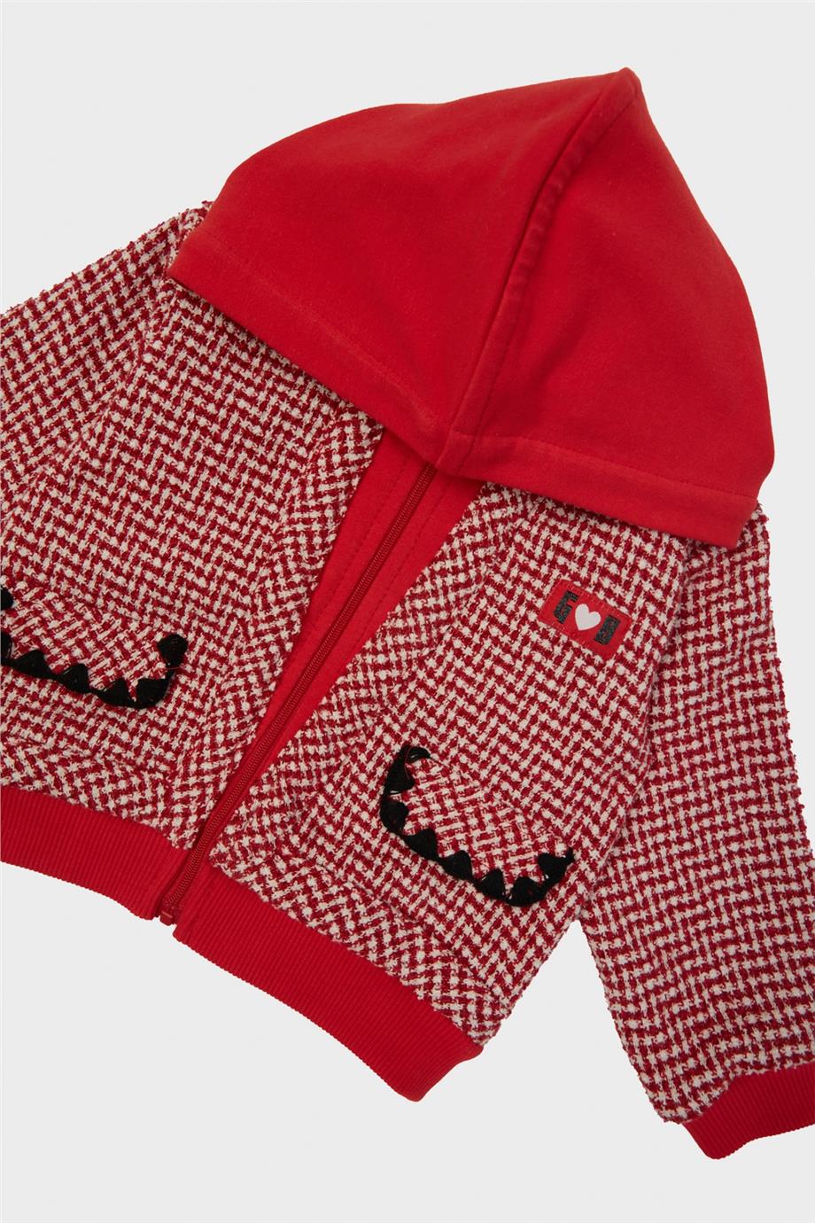 GB Baby Kız Bebek Ekose Eşofman Üstü