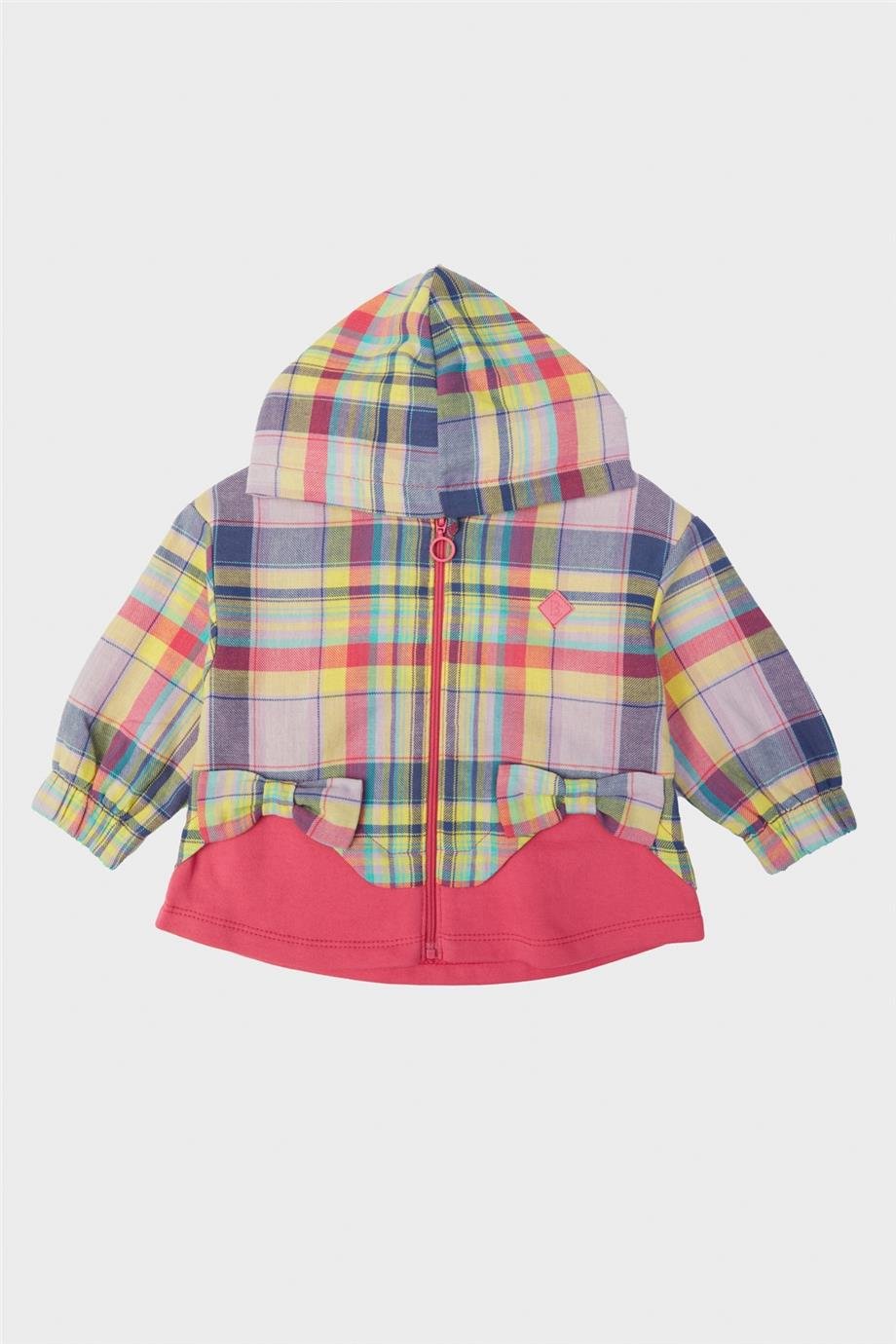 GB Baby Kız Bebek Ekose Eşofman Üstü