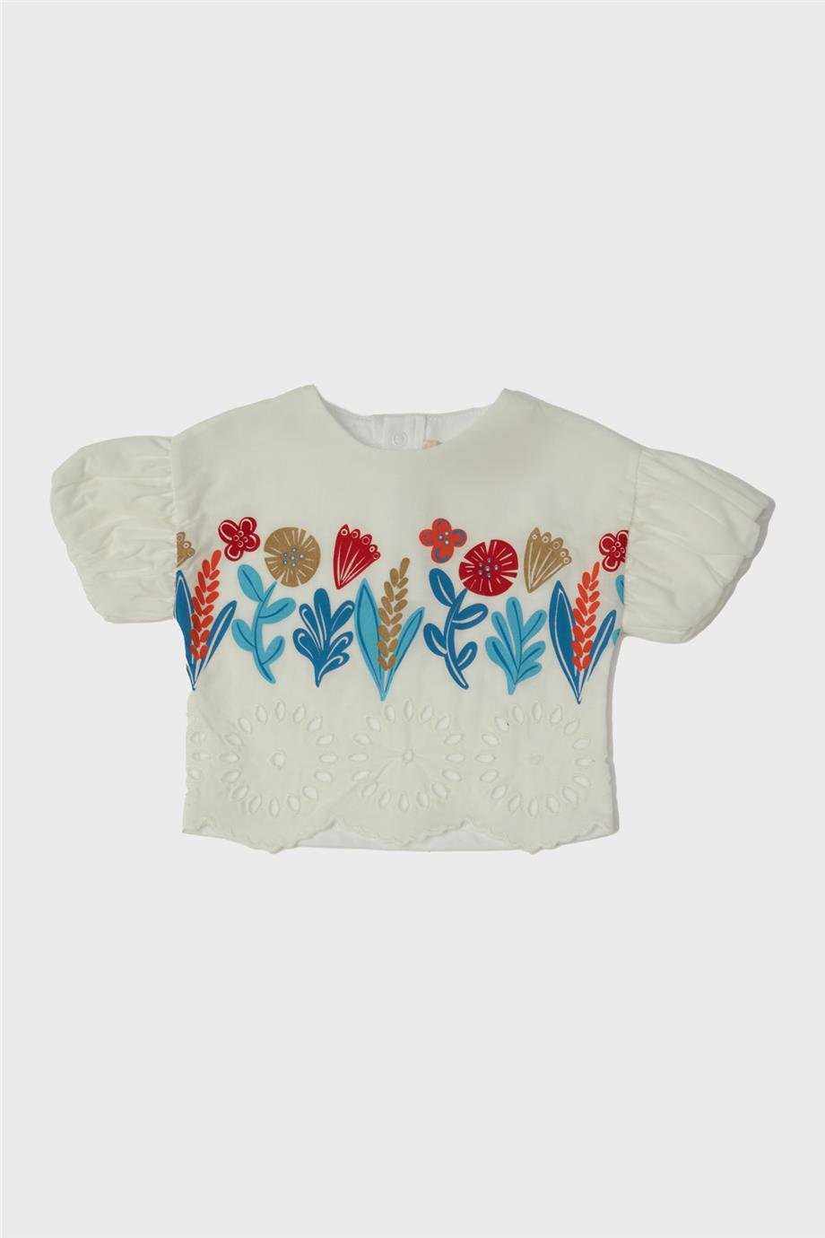 GB Baby Kız Bebek Ekru Bluz