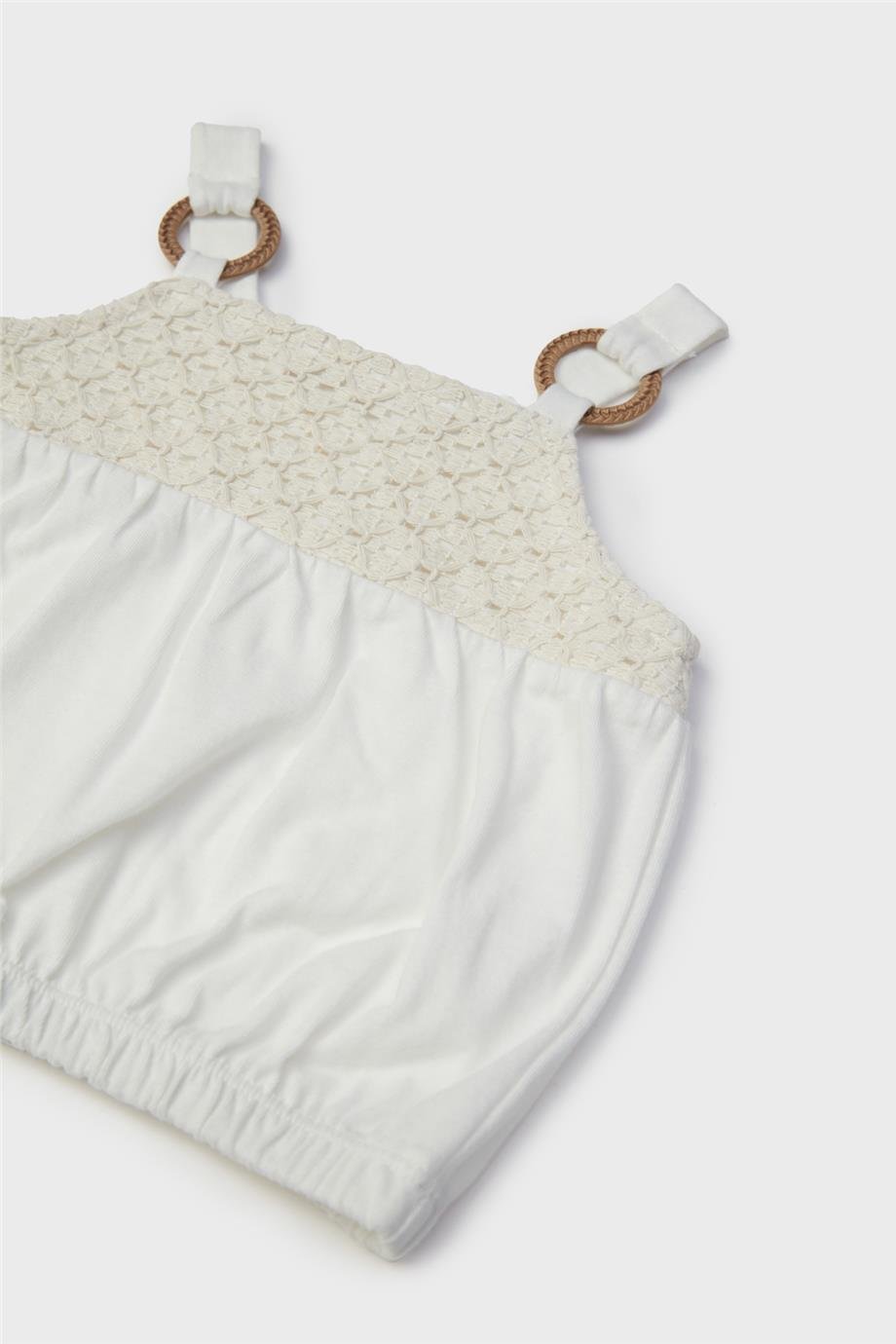 GB Baby Kız Bebek Ekru Bluz