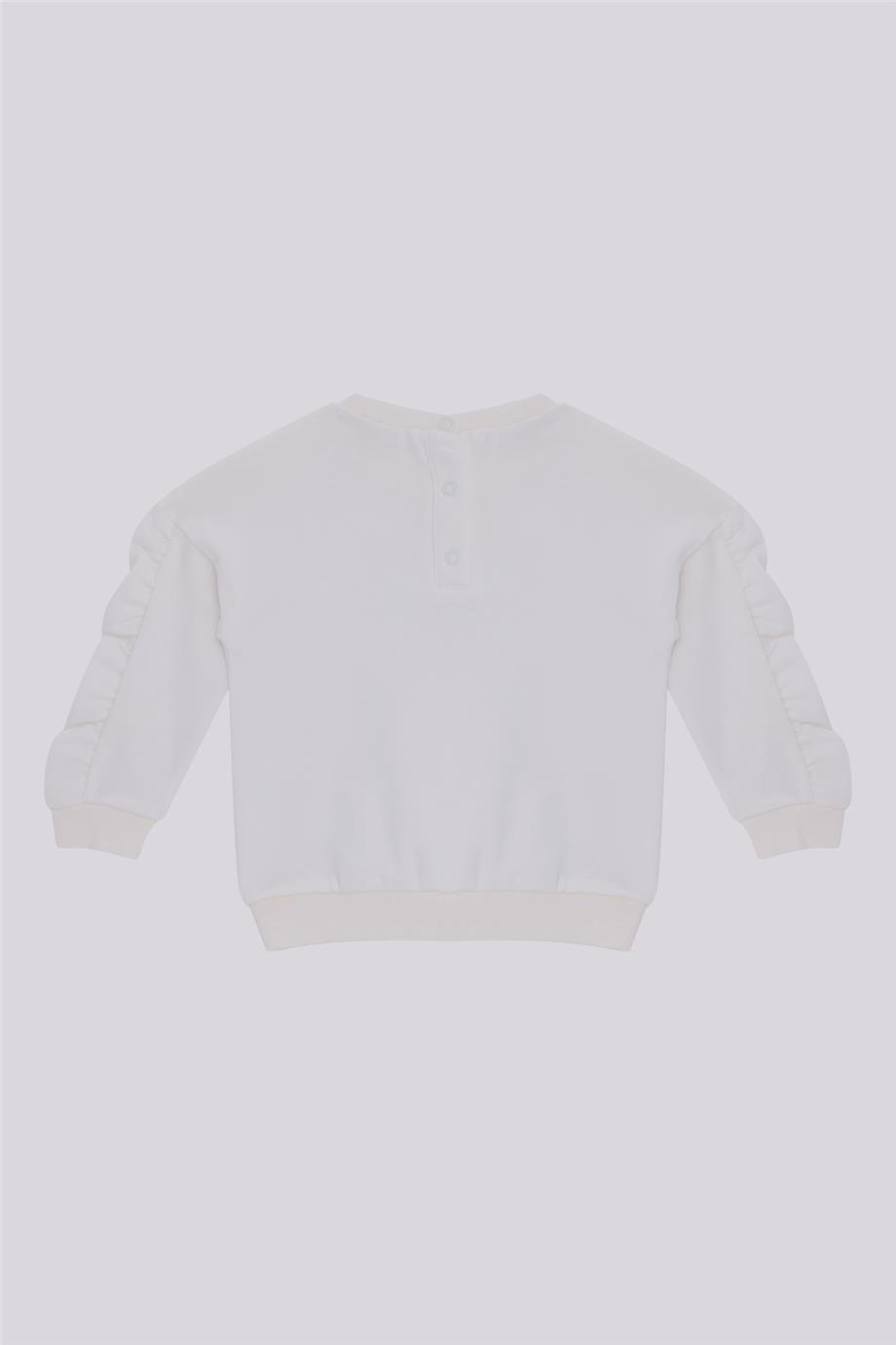 GB Baby Kız Bebek Ekru SweatshirtGB Baby Kız Bebek Ekru Sweatshirt