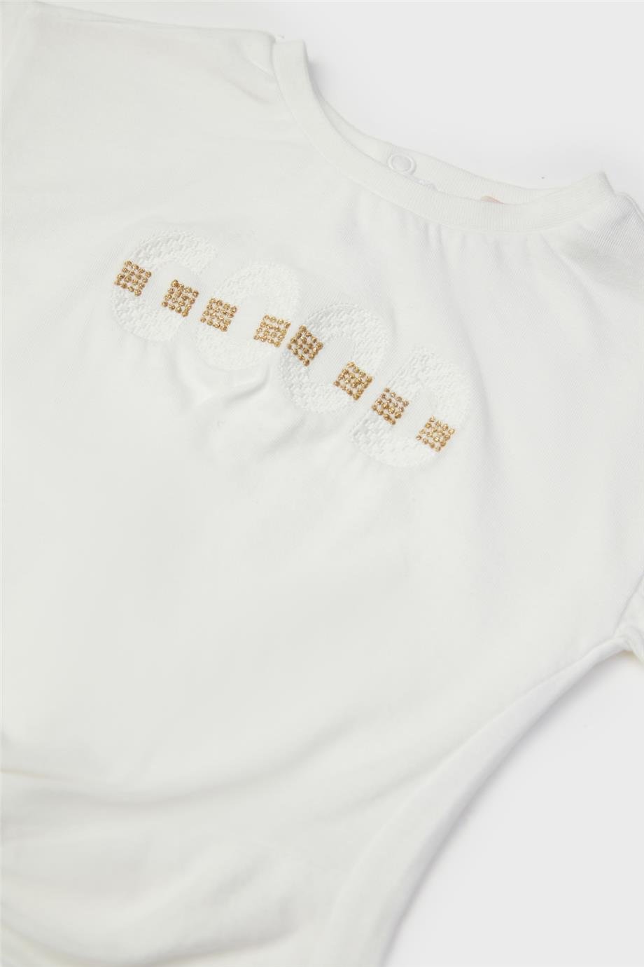 GB Baby Kız Bebek Ekru T-Shirt