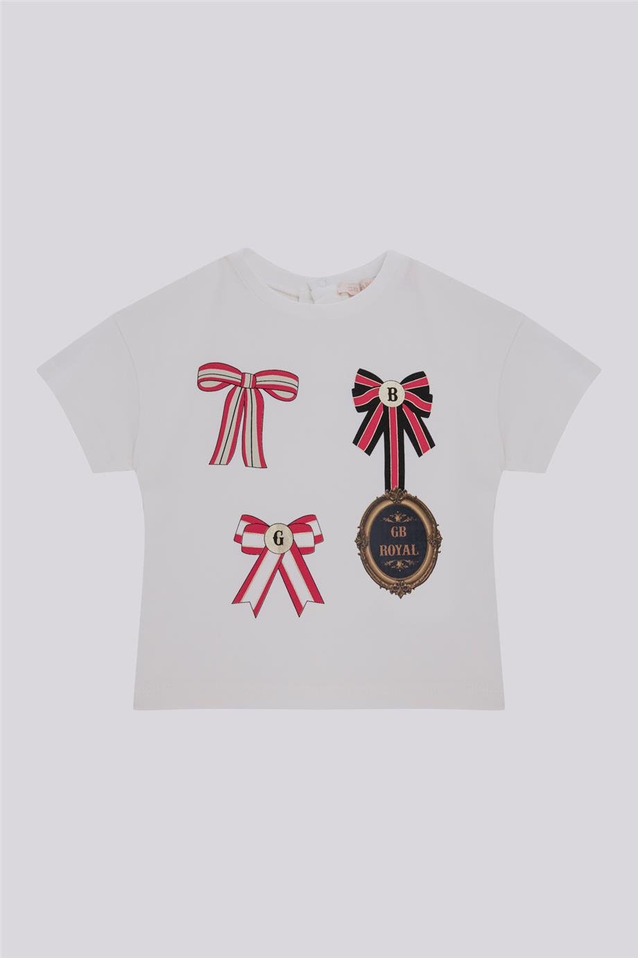 GB Baby Kız Bebek Ekru TshirtGB Baby Kız Bebek Ekru Tshirt