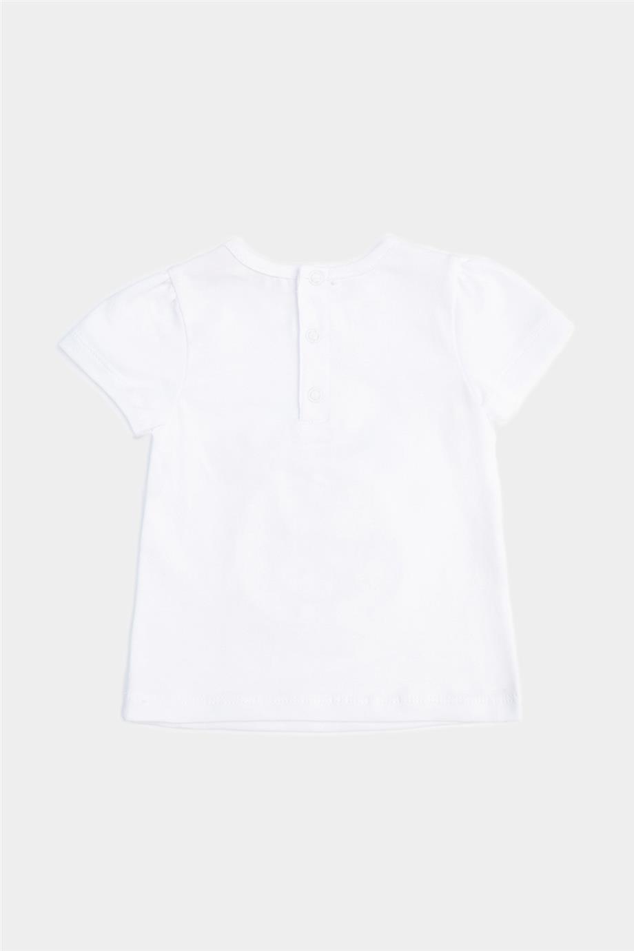 GB Baby Kız Bebek Kırık Beyaz Tshirt