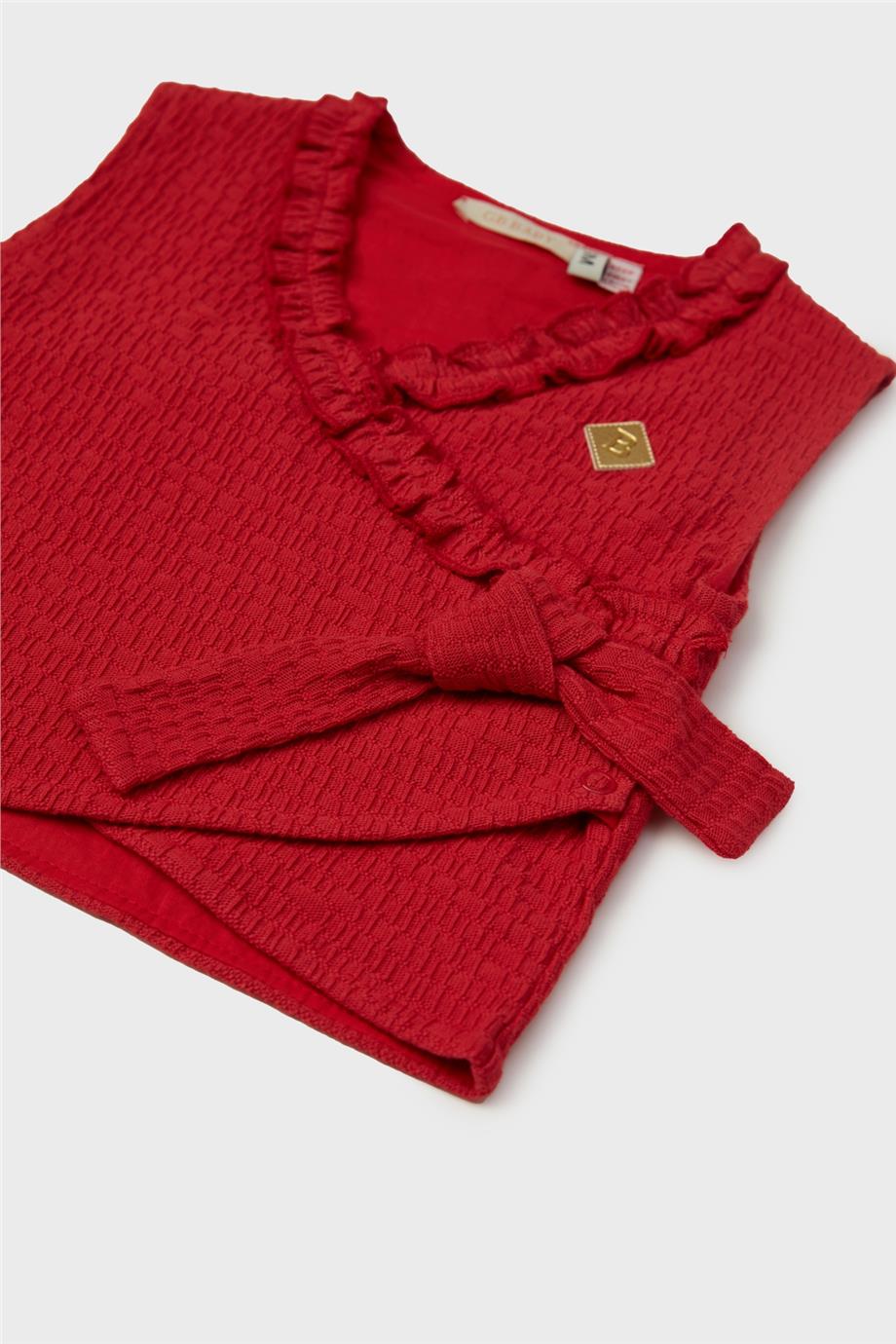 GB Baby Kız Bebek Kırmızı Yelek