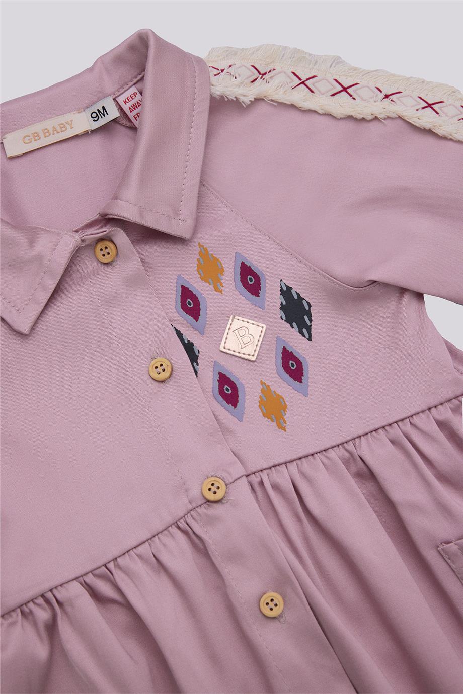 GB Baby Kız Bebek Pembe ElbiseGB Baby Kız Bebek Pembe Elbise