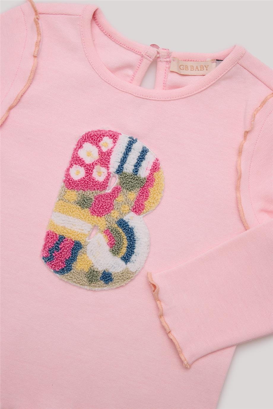 GB Baby Kız Bebek Pembe T-Shirt