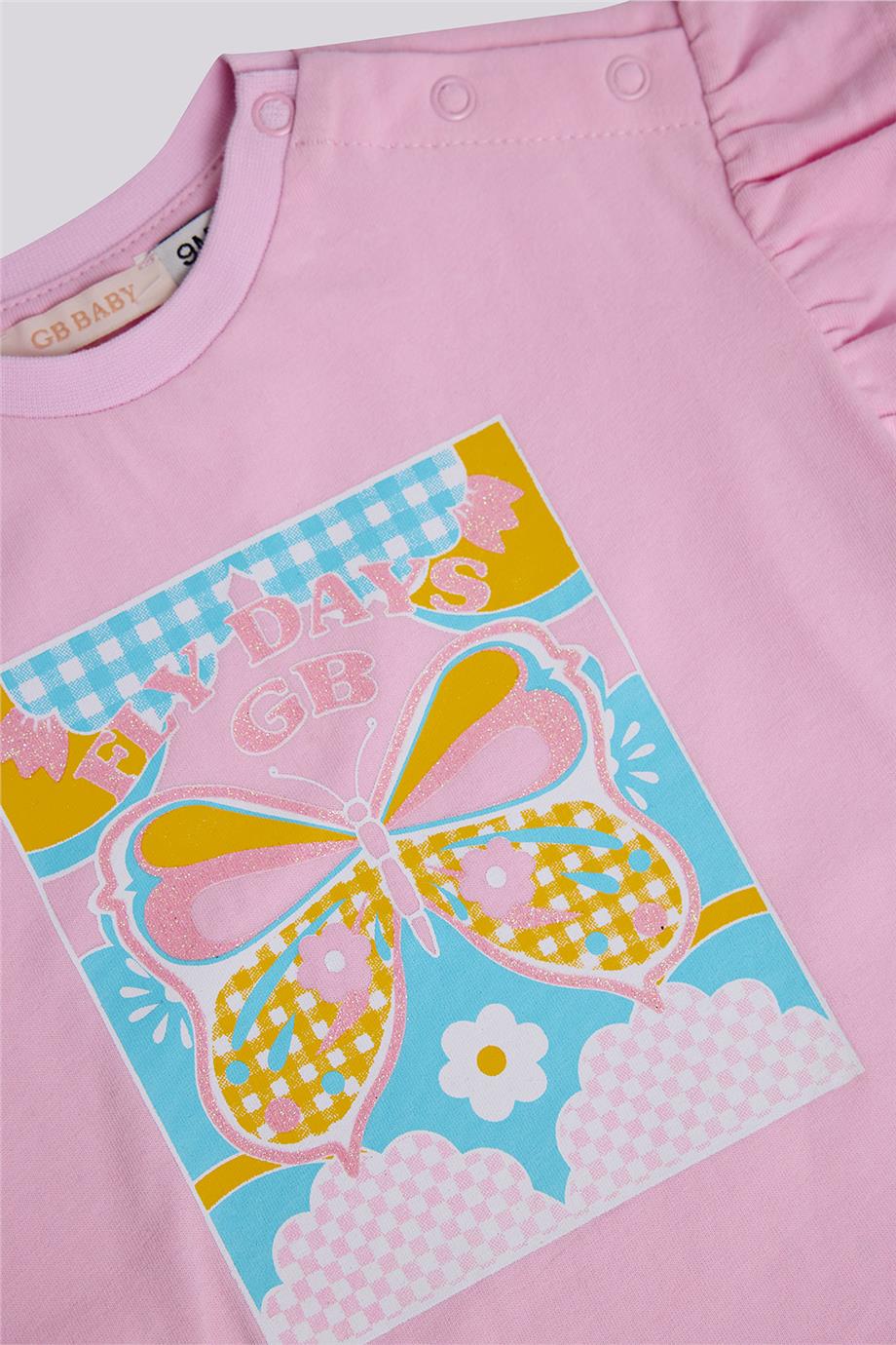 GB Baby Baby Girl Pink TshirtGB Baby Baby Girl Pink Tshirt