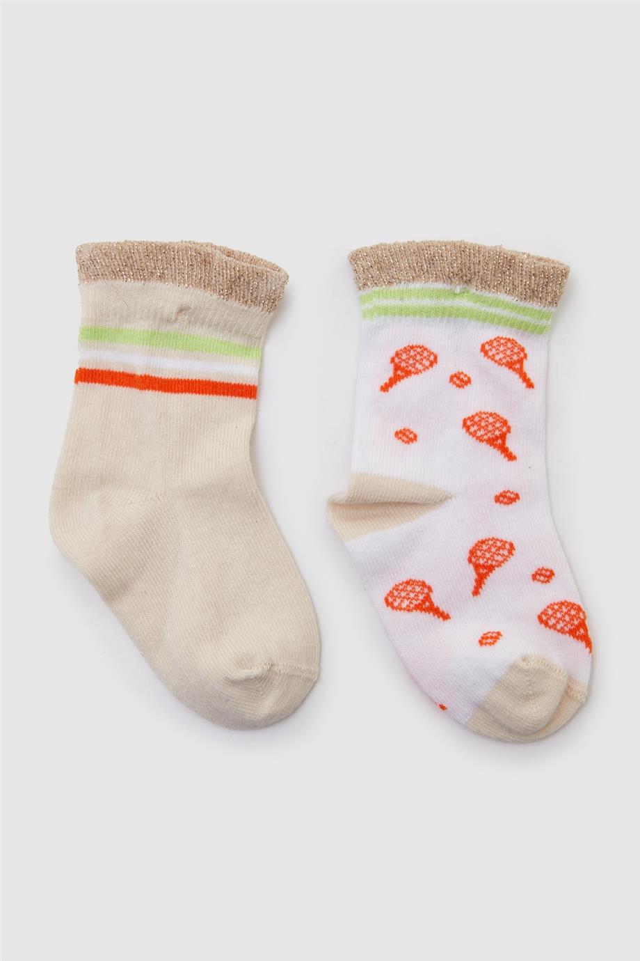 GB Baby Kız Bebek Renkli Çorap