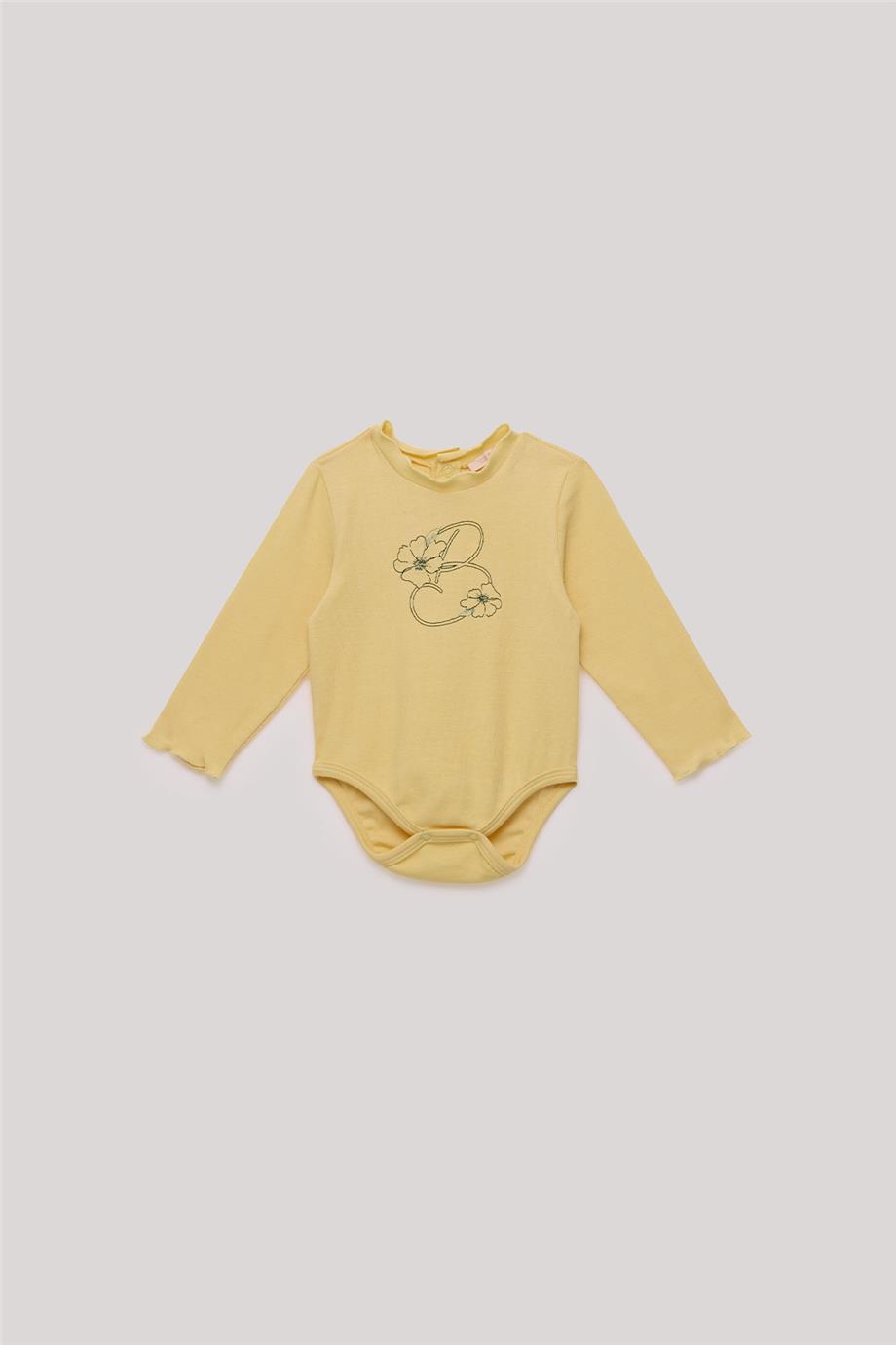 GB Baby Kız Bebek Sarı Body