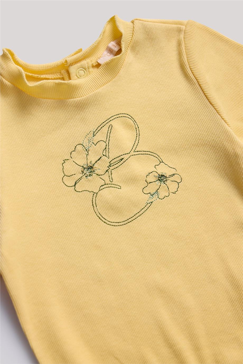 GB Baby Kız Bebek Sarı Body