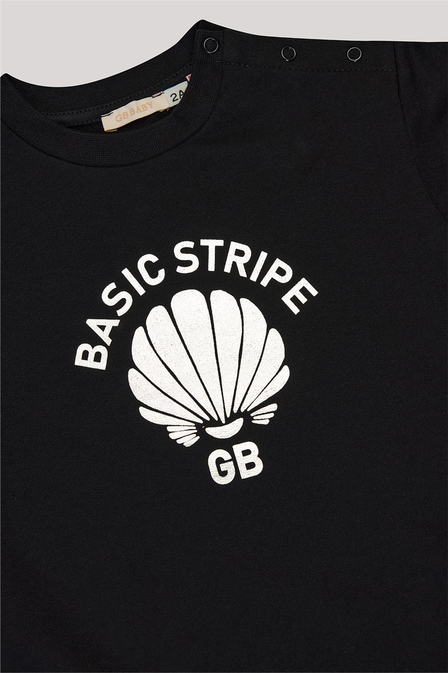 GB Baby Kız Bebek Siyah Sweatshirt