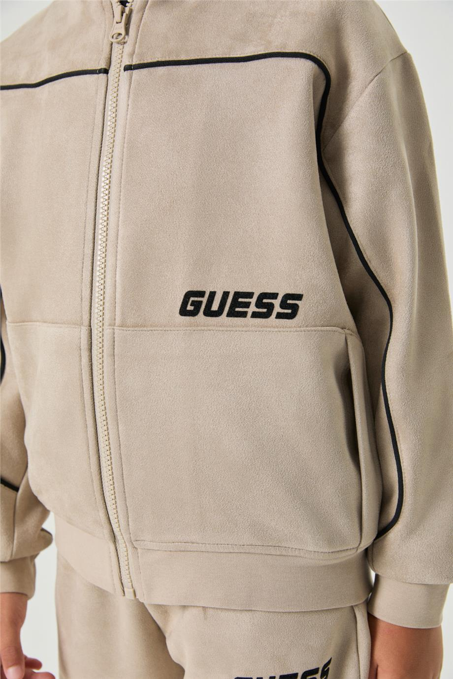 Guess Erkek Çocuk Bej Eşofman ÜstüGuess Erkek Çocuk Bej Eşofman Üstü