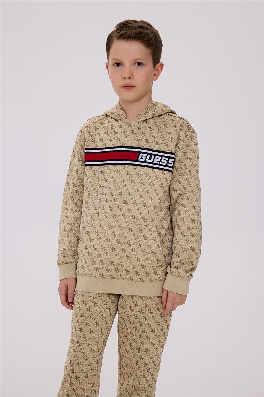 Guess Erkek Çocuk Bej SweatshirtGuess Erkek Çocuk Bej Sweatshirt