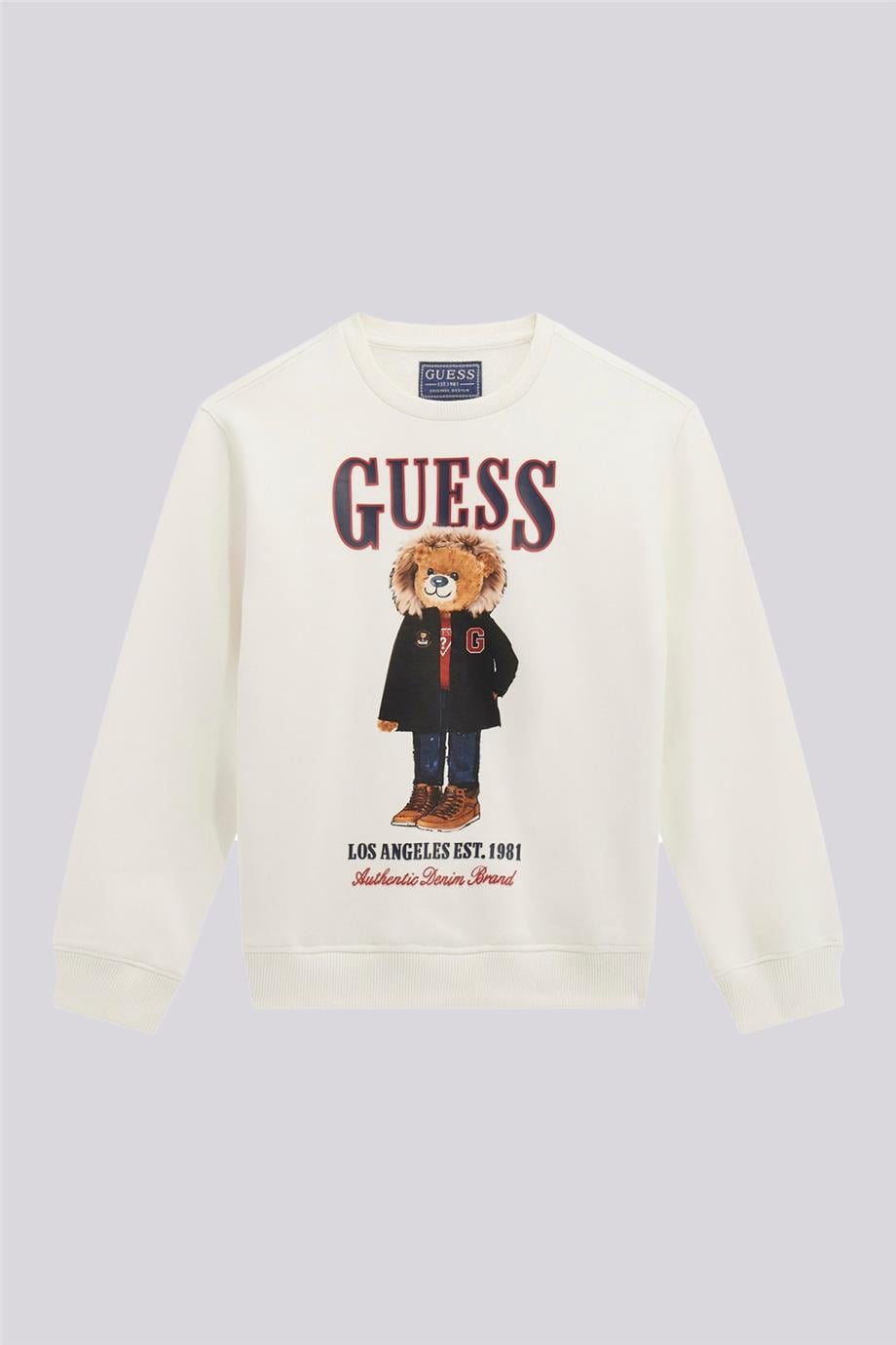 Guess Erkek Çocuk Beyaz SweatshirtGuess Erkek Çocuk Beyaz Sweatshirt