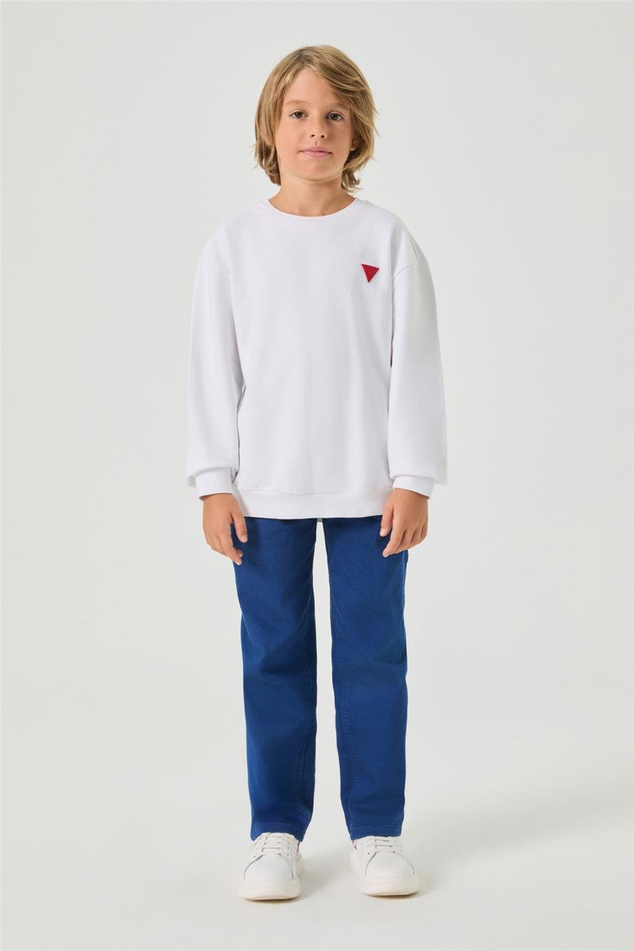 Guess Erkek Çocuk Beyaz SweatshirtGuess Erkek Çocuk Beyaz Sweatshirt