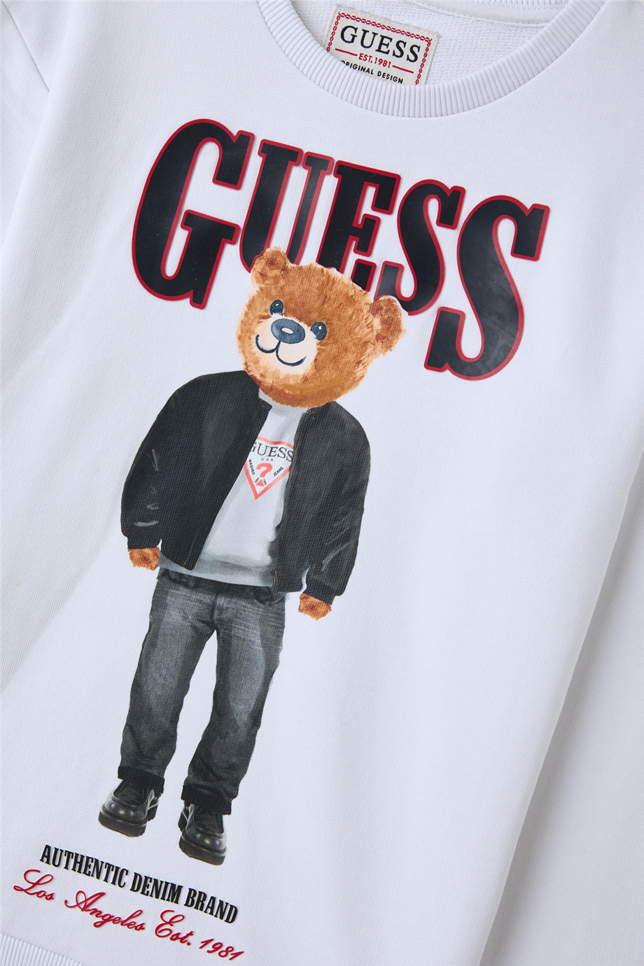 Guess Erkek Çocuk Beyaz SweatshirtGuess Erkek Çocuk Beyaz Sweatshirt