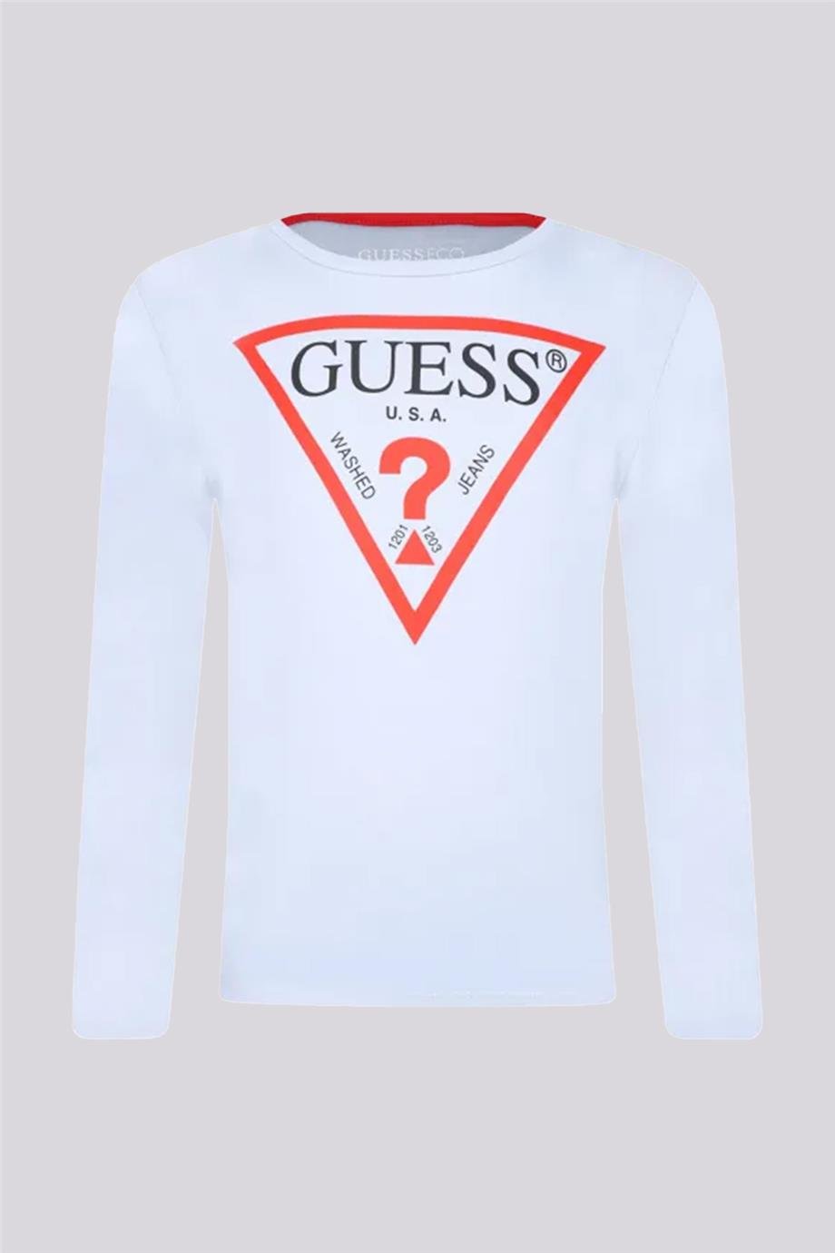 Guess Erkek Çocuk Beyaz TshirtGuess Erkek Çocuk Beyaz Tshirt