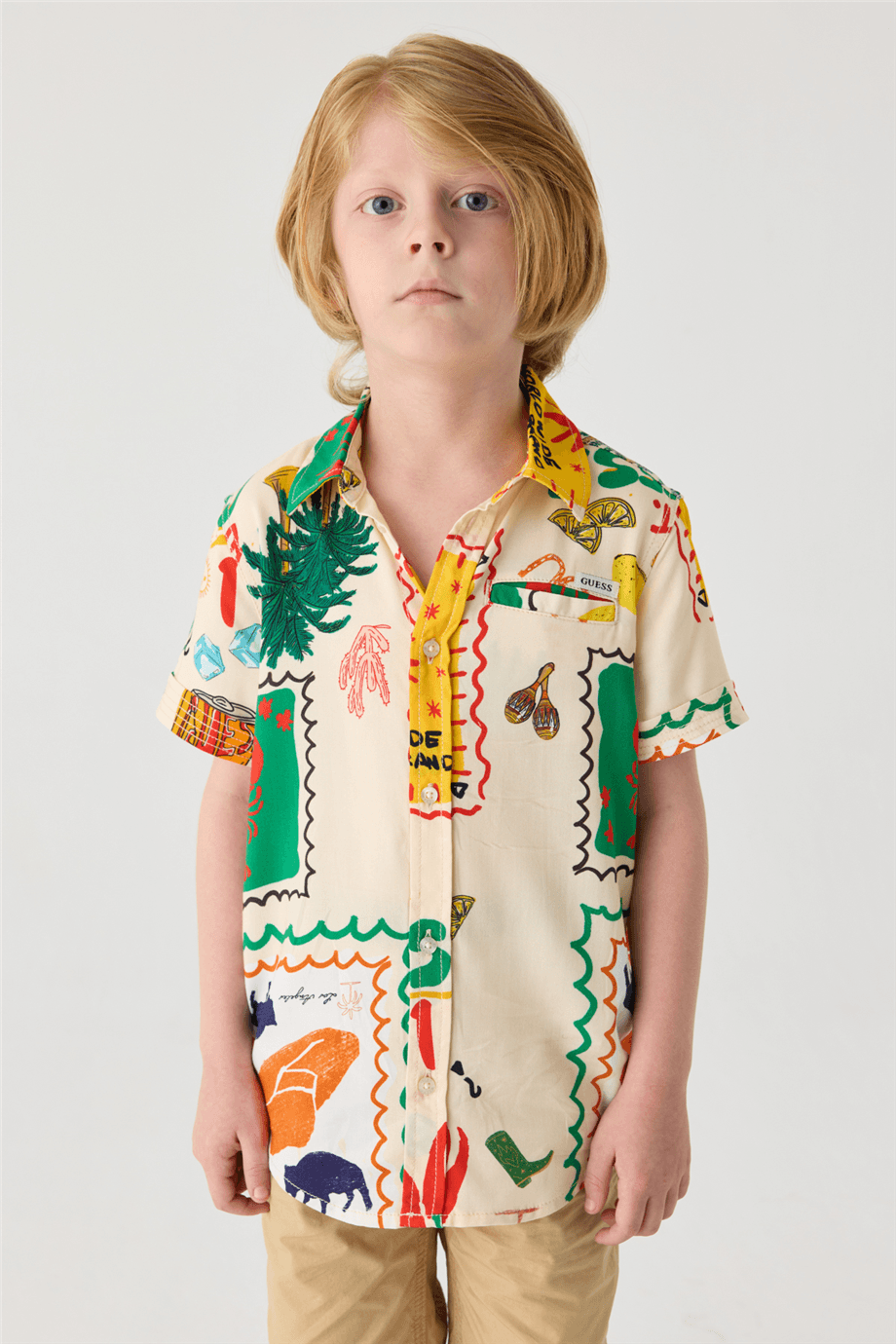 Guess Boy Patterned ShirtGuess Boy Patterned Shirt