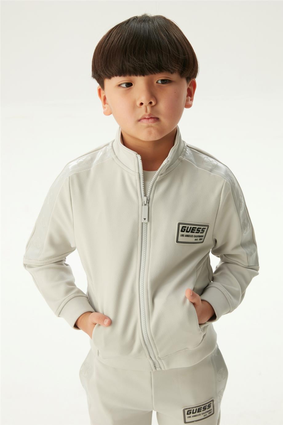 Guess Erkek Çocuk Gri Eşofman Üstü