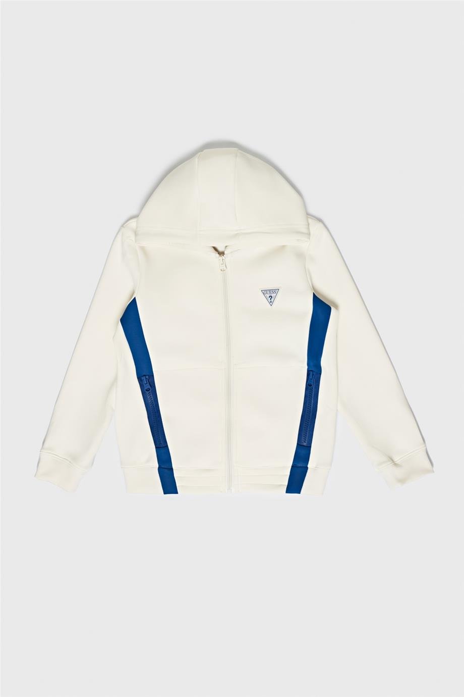 Guess Erkek Çocuk Kırık Beyaz Eşofman Üstü