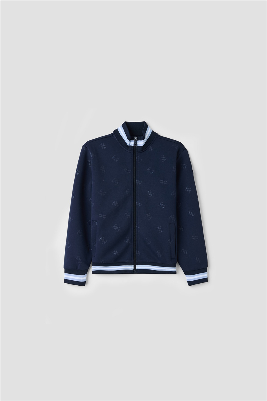 Guess Boy Navy Blue Tracksuit TopGuess Boy Navy Blue Tracksuit Top