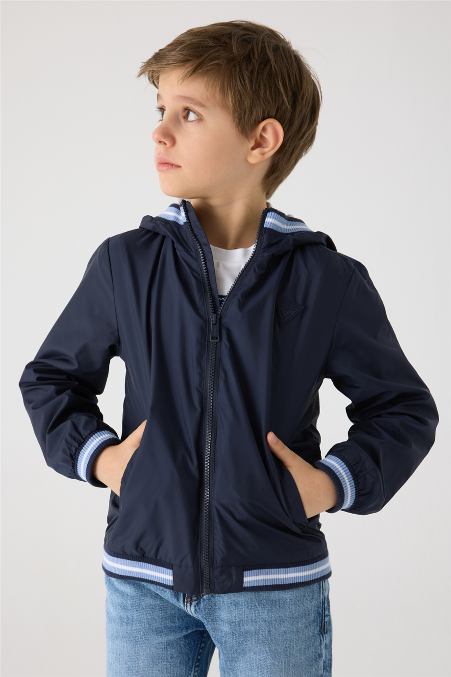 Guess Boy Navy Blue WindbreakerGuess Boy Navy Blue Windbreaker