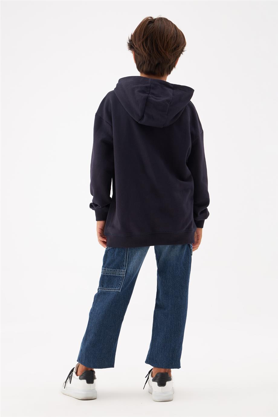 Guess Erkek Çocuk Lacivert Sweatshirt