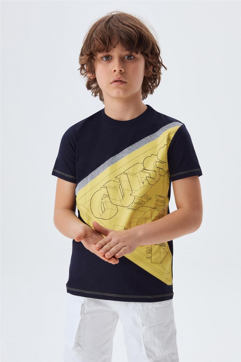 Guess Erkek Çocuk Lacivert T-Shirt