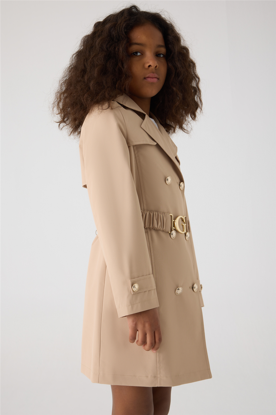 Guess Girl Beige Trench Guess Girl Beige Trench 