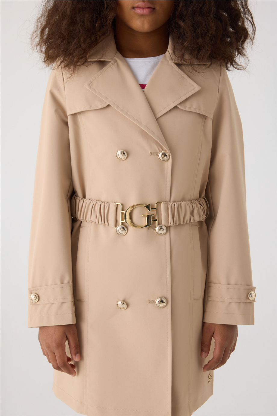 Guess Girl Beige Trench Guess Girl Beige Trench 