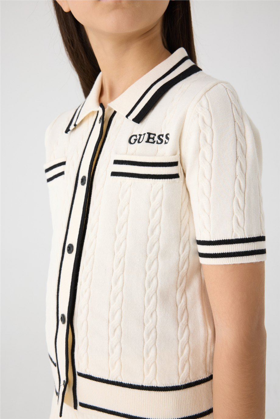 Guess Kız Çocuk Beyaz BluzGuess Kız Çocuk Beyaz Bluz