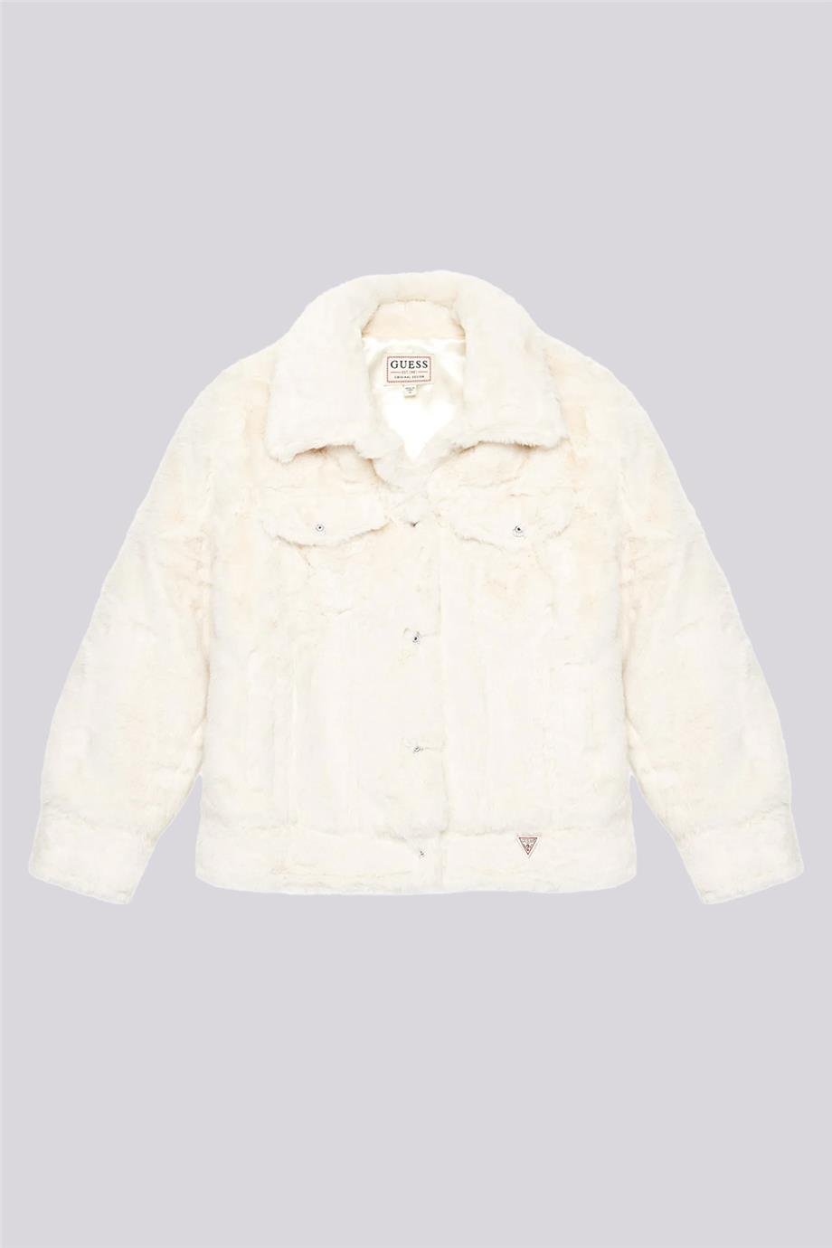 Guess Kız Çocuk Beyaz CeketGuess Kız Çocuk Beyaz Ceket