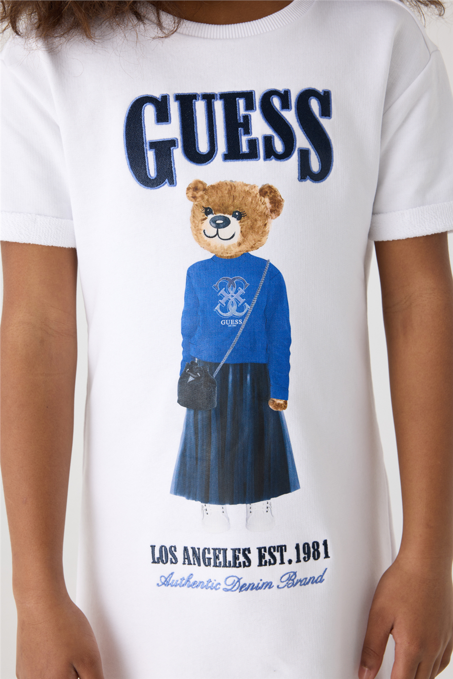 Guess Kız Çocuk Beyaz ElbiseGuess Kız Çocuk Beyaz Elbise