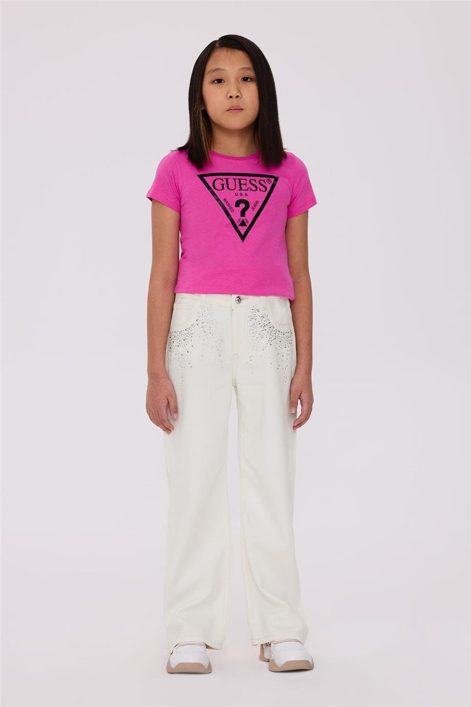 Guess Kız Çocuk Beyaz PantolonGuess Kız Çocuk Beyaz Pantolon
