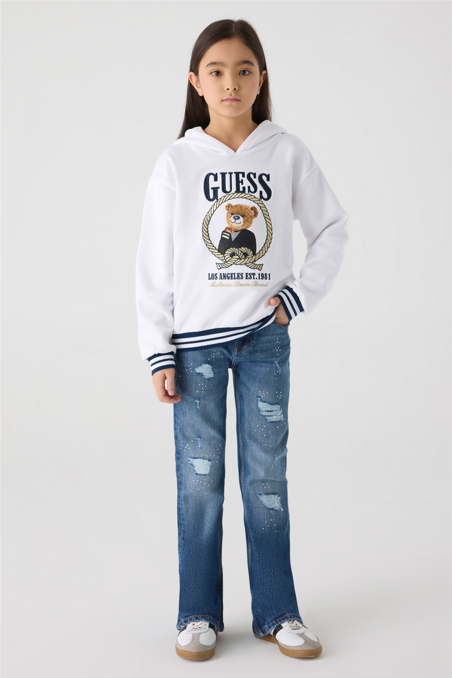 Guess Kız Çocuk Beyaz SweatshirtGuess Kız Çocuk Beyaz Sweatshirt