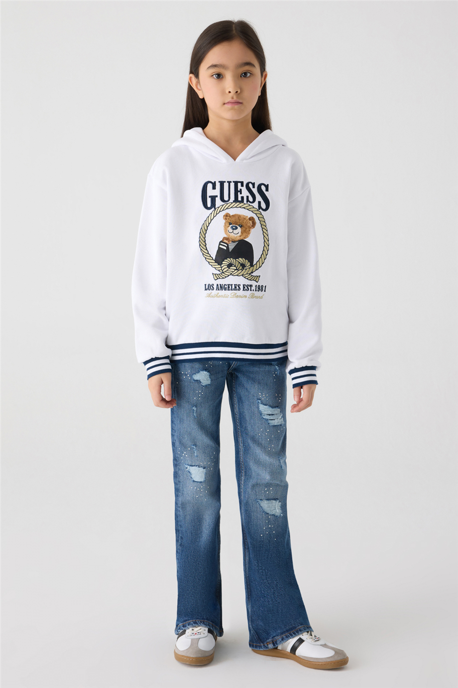 Guess Kız Çocuk Beyaz SweatshirtGuess Kız Çocuk Beyaz Sweatshirt
