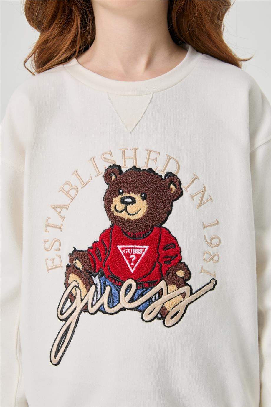 Guess Kız Çocuk Beyaz SweatshirtGuess Kız Çocuk Beyaz Sweatshirt