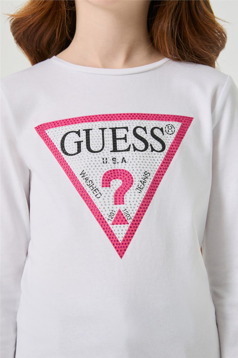 Guess Kız Çocuk Beyaz TshirtGuess Kız Çocuk Beyaz Tshirt