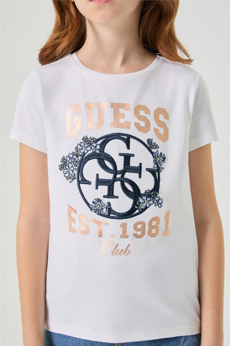 Guess Kız Çocuk Beyaz TshirtGuess Kız Çocuk Beyaz Tshirt