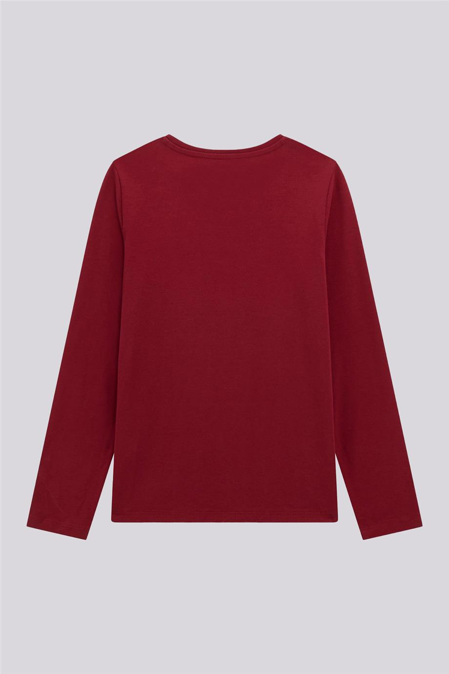 Guess Kız Çocuk Bordo TshirtGuess Kız Çocuk Bordo Tshirt