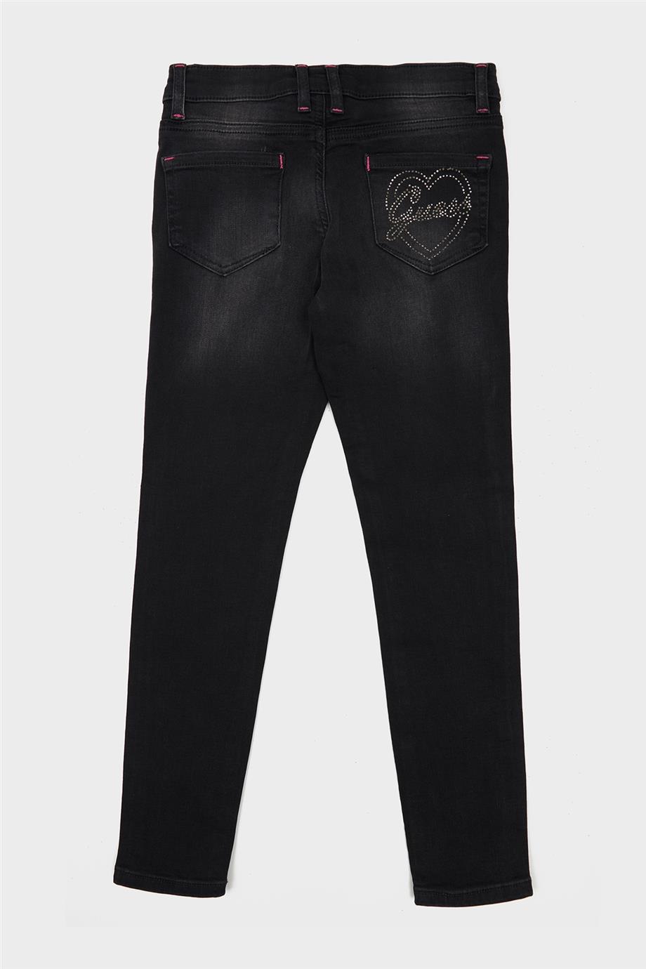 Guess Kız Çocuk Desenli Jean Pantolon