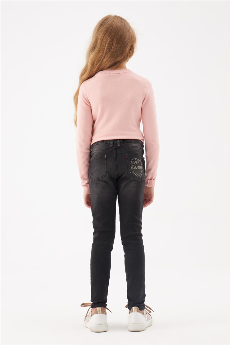 Guess Kız Çocuk Desenli Jean Pantolon