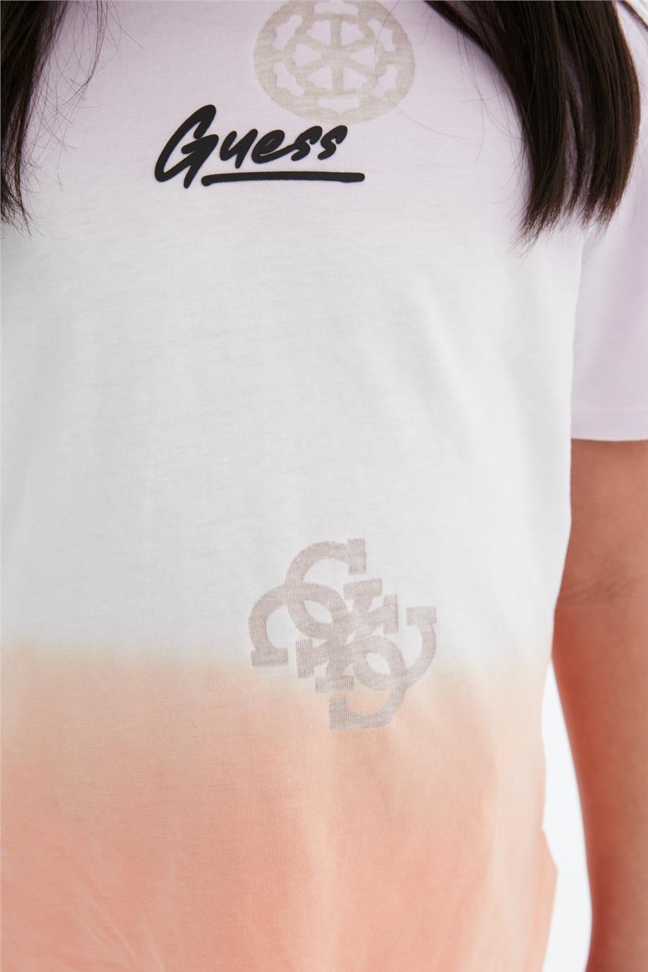 Guess Kız Çocuk Desenli T-Shirt