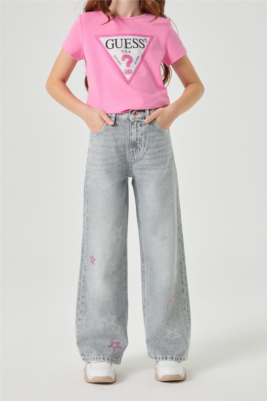 Guess Kız Çocuk Gri PantolonGuess Kız Çocuk Gri Pantolon