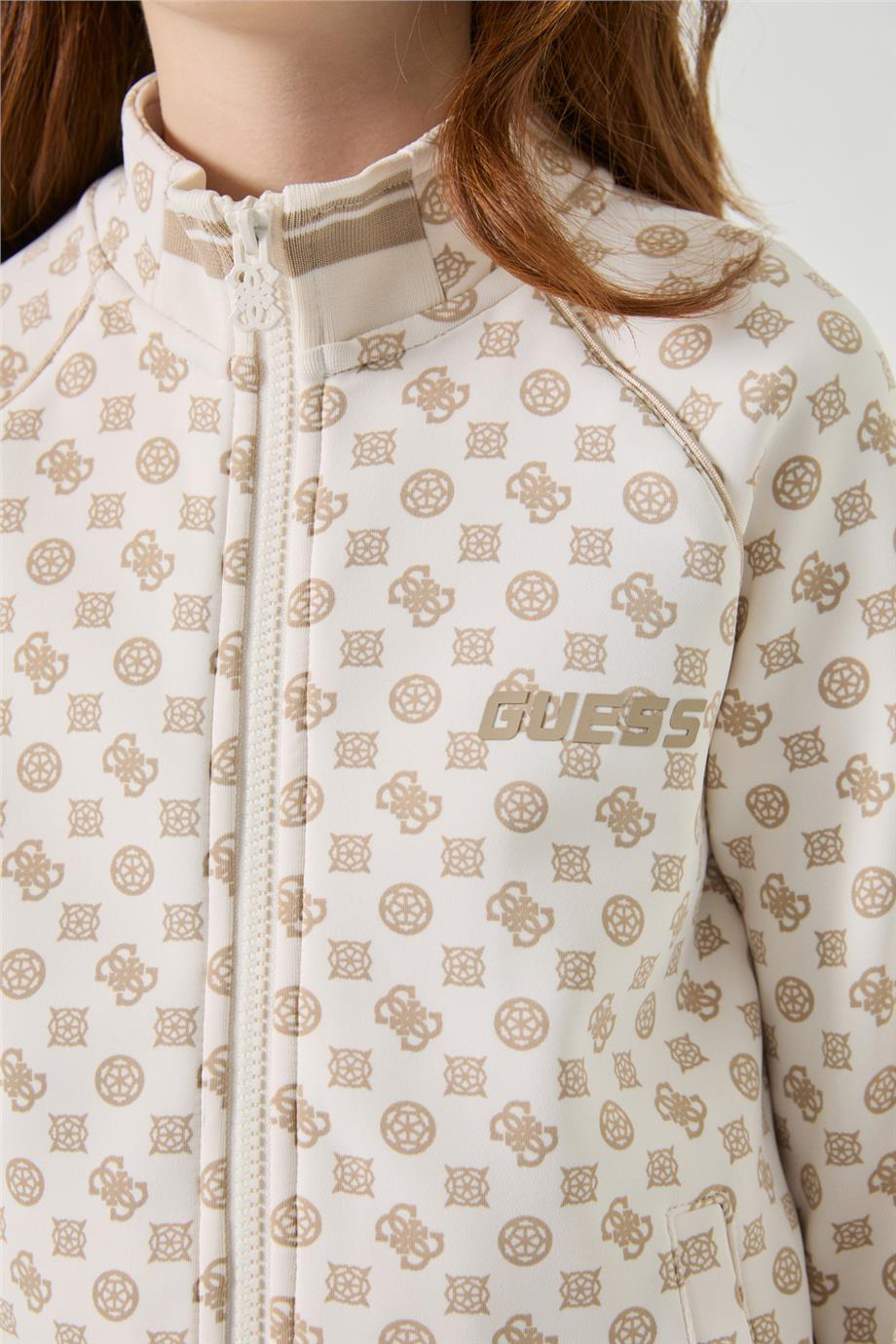 Guess Kız Çocuk Krem Eşofman ÜstüGuess Kız Çocuk Krem Eşofman Üstü